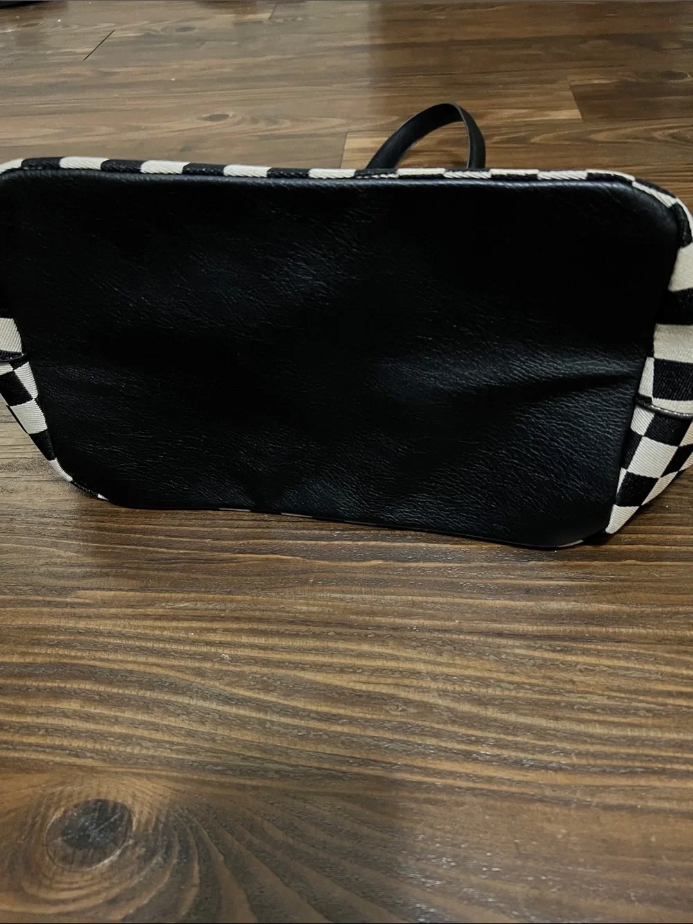 Kisslock Checkered Frame Shoulder Bag